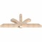 Ekena Millwork Redmond Smooth Timber Gable Bracket, Douglas Fir, 84"W x 35"H x 5 1/2"D x 5 1/2"F, 10/12 Pitch GBW084X35X0606RED00SDF - alternate 2
